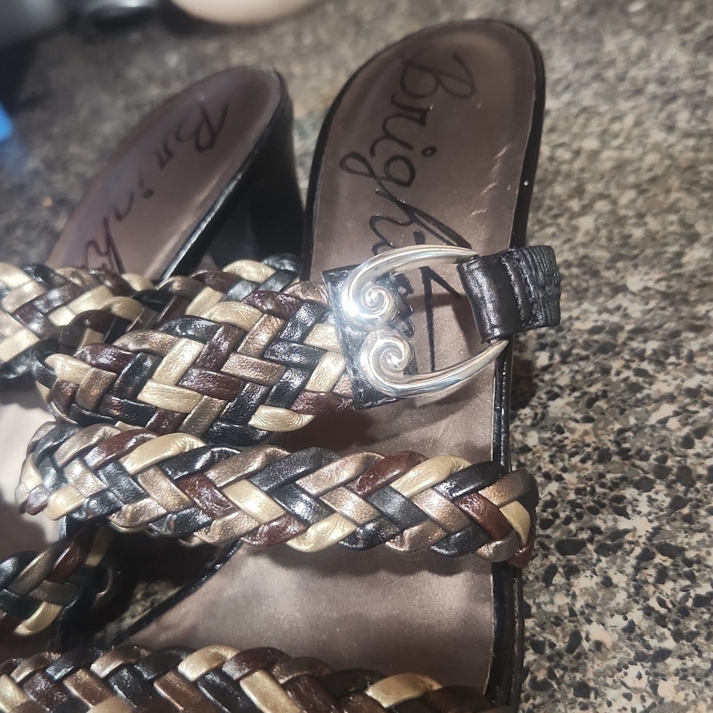 Brighton Tress sandals women's size 7 EUC tricolor - Picture 2 of 10